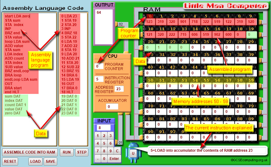 LMC Simulator: A guide to the LMC screen